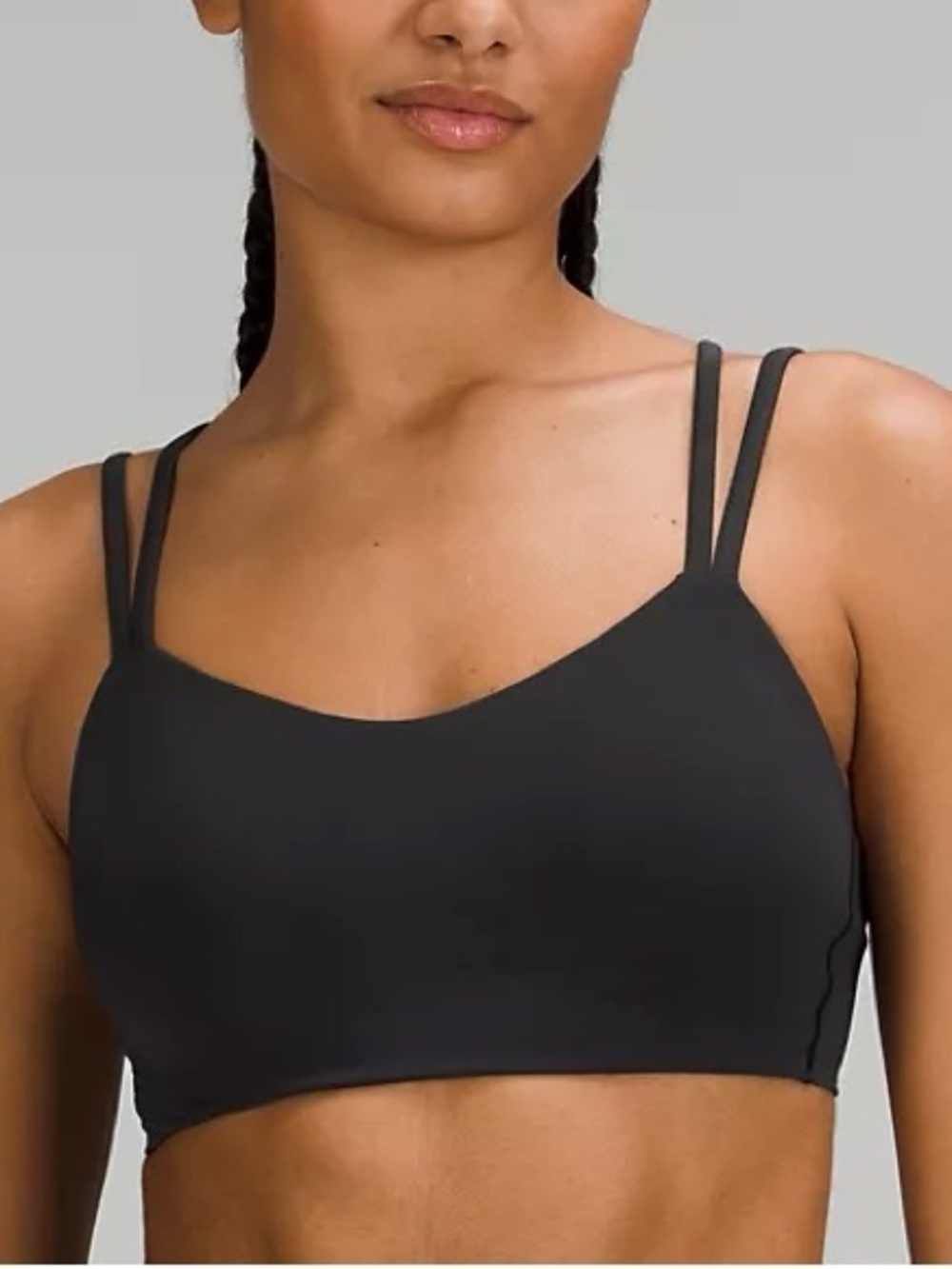 lululemon athletica Black Double-Strap Wireless Bra